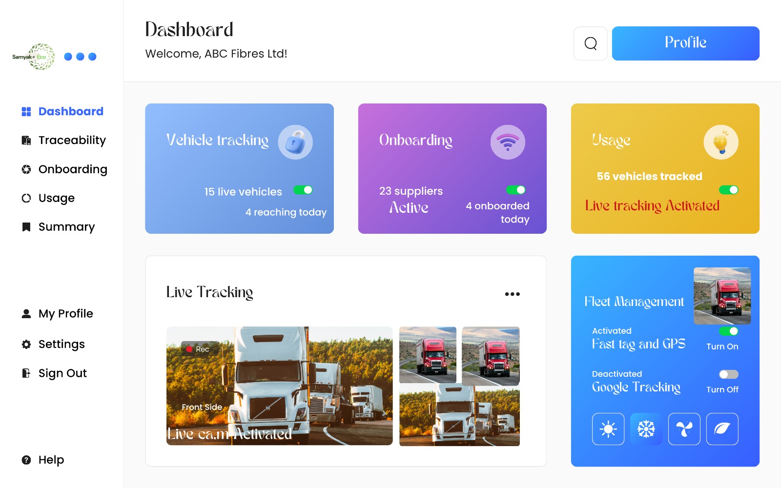 Samyak Eco Sustainability Platform